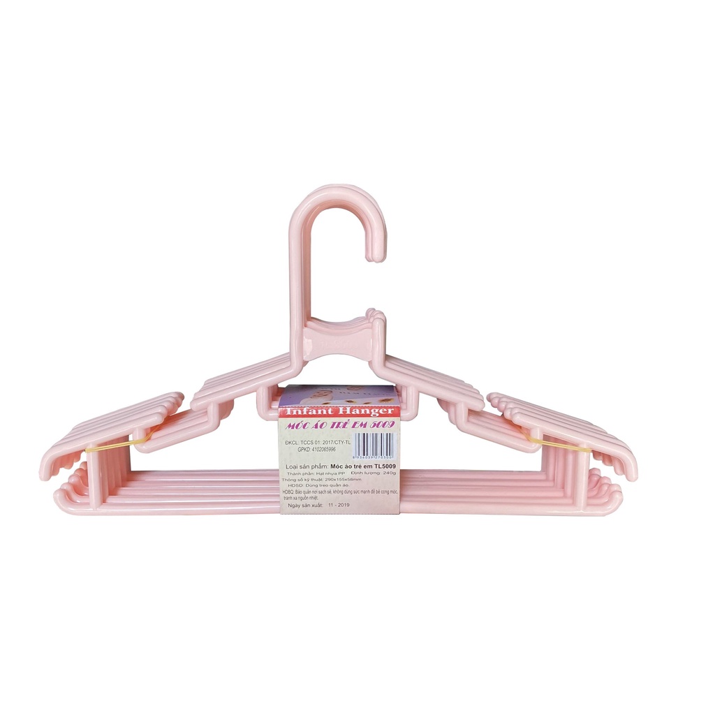 10 cái móc áo quân trẻ em nhựa cao cấp  TL5009 - 10c