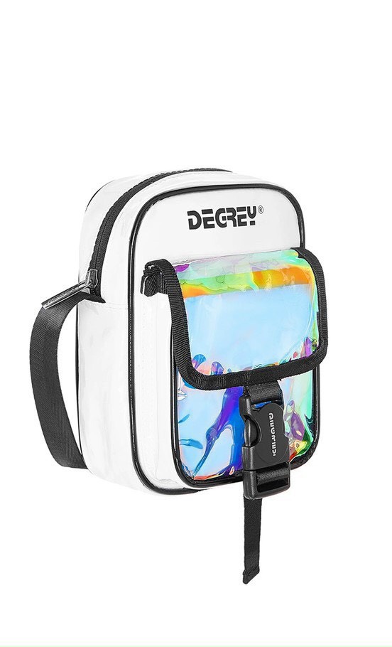 Túi đeo chéo uinsex dạ quang bảy màu GREY