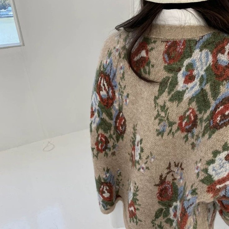 Áo Khoác Cardigan Dệt Kim Dáng Rộng Phong Cách Hàn Quốc Cổ Điển Thời Trang Thu Đông Cho Nữ 2021 | BigBuy360 - bigbuy360.vn