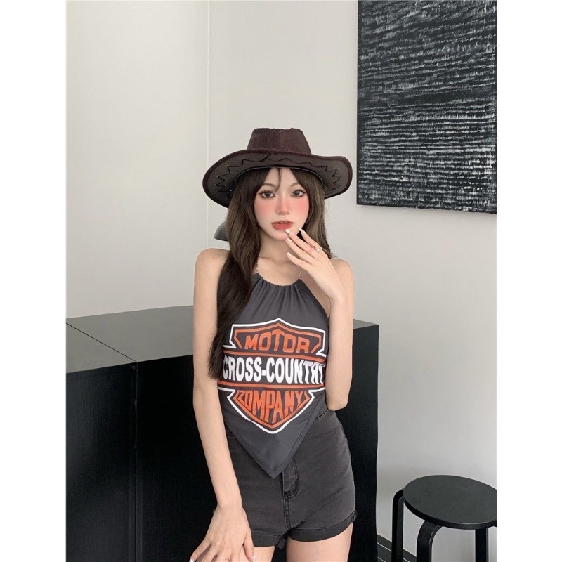 COZOK Áo Tank Top Không Tay Thiết Kế Quyến Rũ Thời Trang