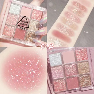 Bảng Phấn Mắt DIKALU 9 ô Coco Venus 9 Color Eyeshadow