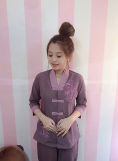 quần áo đi chùa , la hán phối