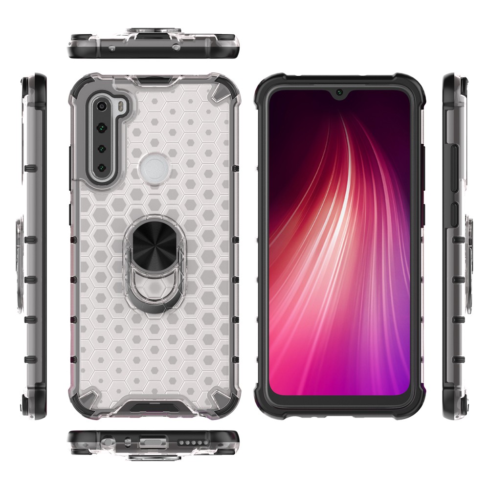 Ốp lưng Xiaomi Redmi Note 7 Pro 8 Pro Note 9S 9 Pro Max 10X 4G chống sốc họa tiết tổ ong kèm nhẫn iring