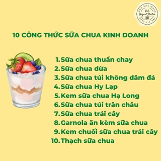10 công thức sữa chua kinh doanh