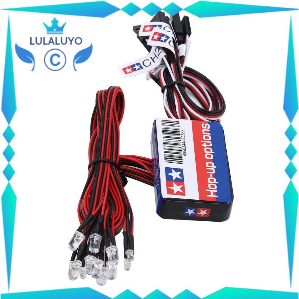 12 LED Light Kit Steering Brake Simulation Flash Light for 1/10 RC Car .lu