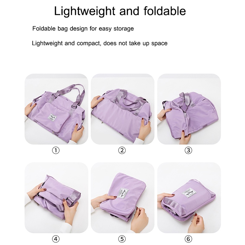 Túi Đựng Hành Lý Du Lịch/Tập Gym Cỡ Lớn Có Thể Gấp Gọn Tiện Dụng