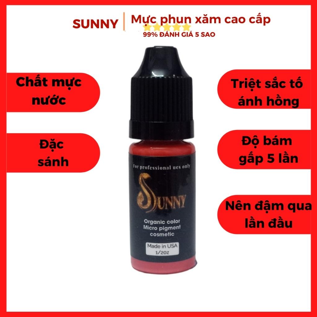 Mực phun xăm mày mí SUNNY, mực xăm bám nhanh, bong đậm
