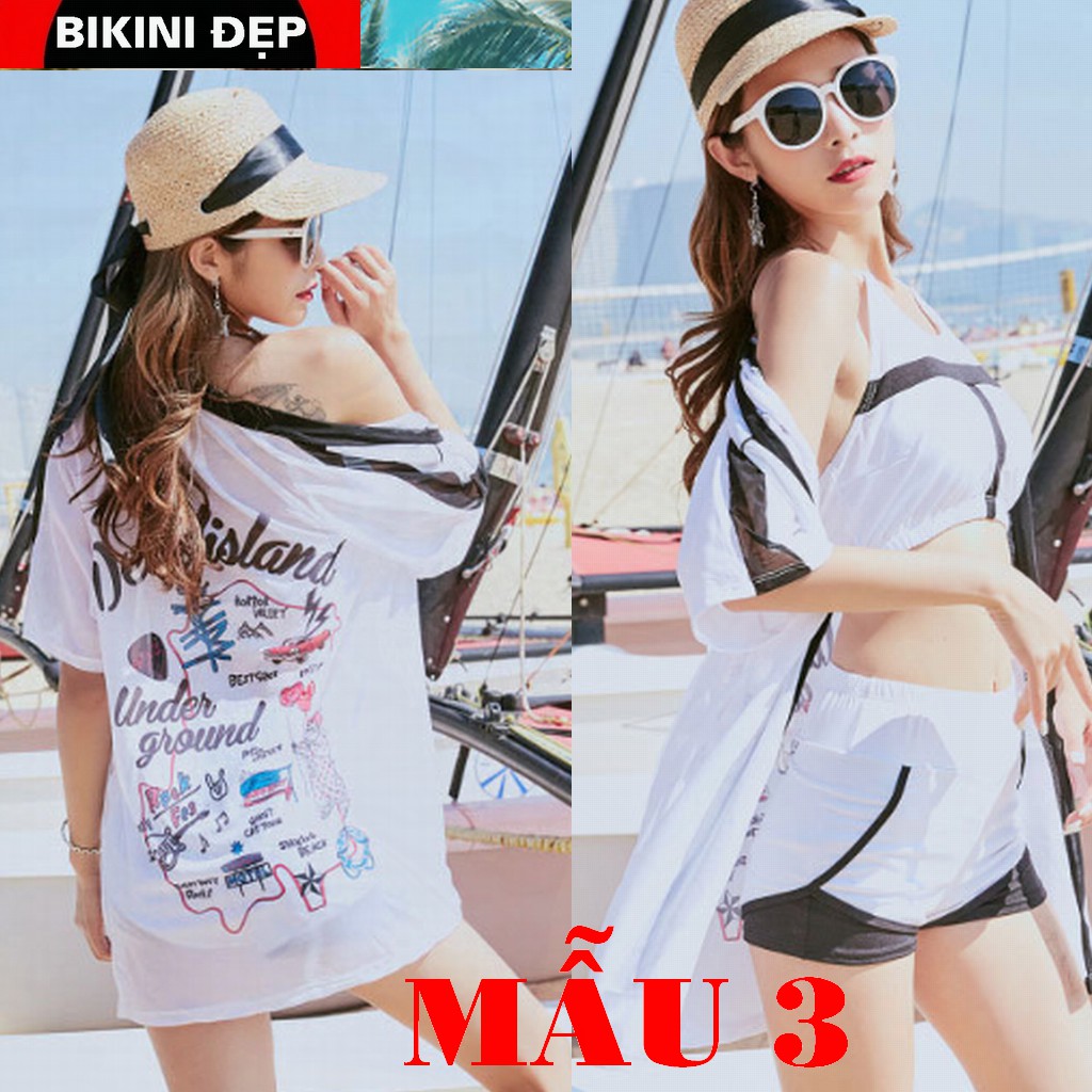 Bikini đi biển liền thân , đồ bơi nữ siêu đẹp , kín đáo sexy một mảnh màu trắng đen M06 | BigBuy360 - bigbuy360.vn