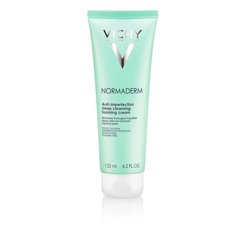 VICHY - SỮA RỬA MẶT NGĂN NGỪA MỤN SE KHÍT LỖ CHÂN LÔNG - NORMADERM ANTI 125ML