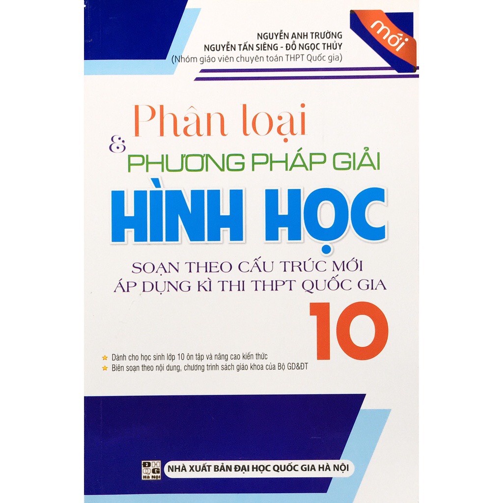 Sách - Phân loại và phương pháp giải Hình Học 10