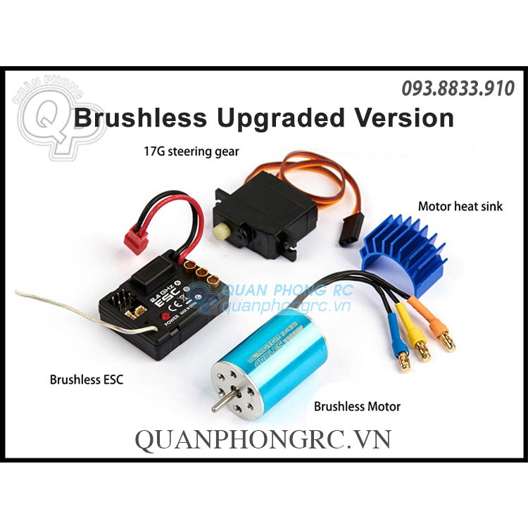 Xe Điều Khiển Udirc BARON SG1603 / SG1603 PRO 1/16 2.4G 4WD High Speed RC Drift Car With LED Light