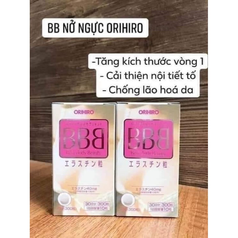 Viên uống nở ngực Bbb Orihiro 300v nội địa nhật