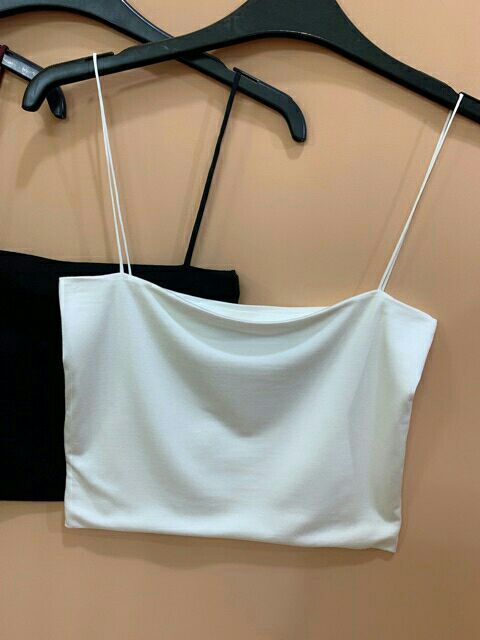 Áo 2 dây croptop 2 lớp cotton thoáng mát | BigBuy360 - bigbuy360.vn