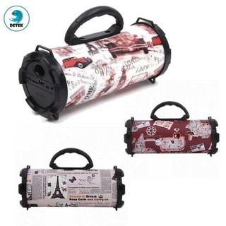 Loa bluetooth xách tay mh-520bt họa tiết ngẫu nhiên