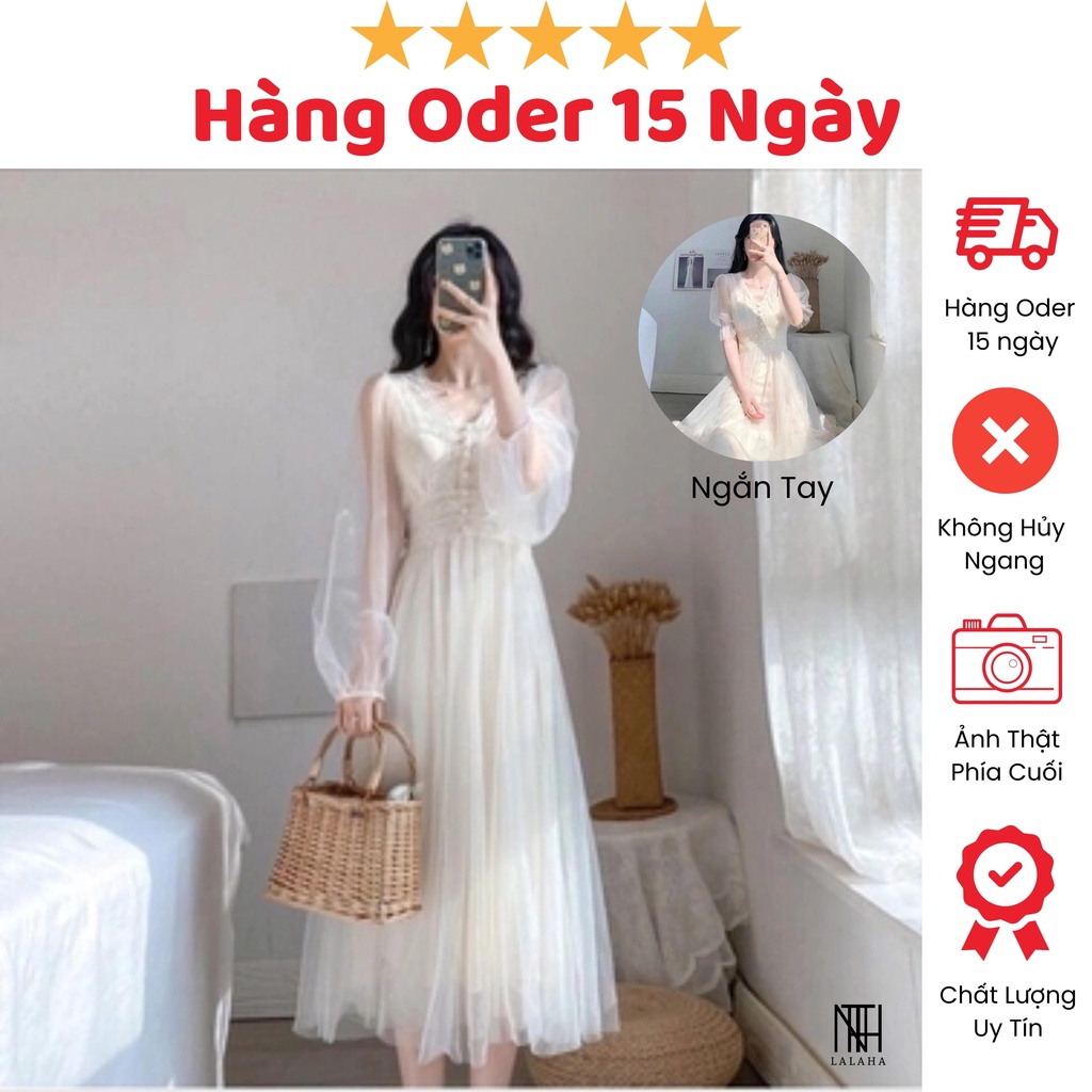 [SIÊU BOM TẤN] VÁY NỮ TIỂU THƯ TAY BỒNG