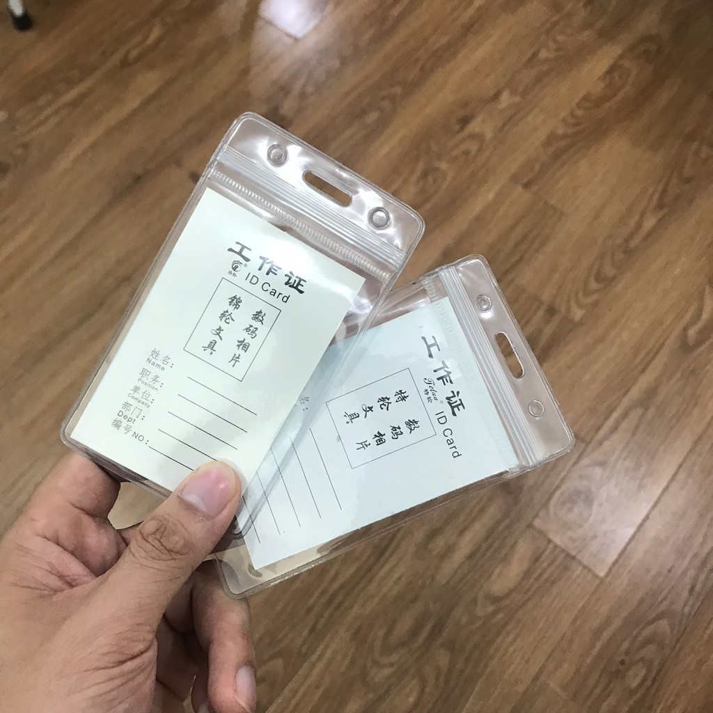 20 Cái Bao đựng thẻ, bảng thẻ, thẻ học sinh sinh viên, cán bộ công nhân viên kiểu dọc