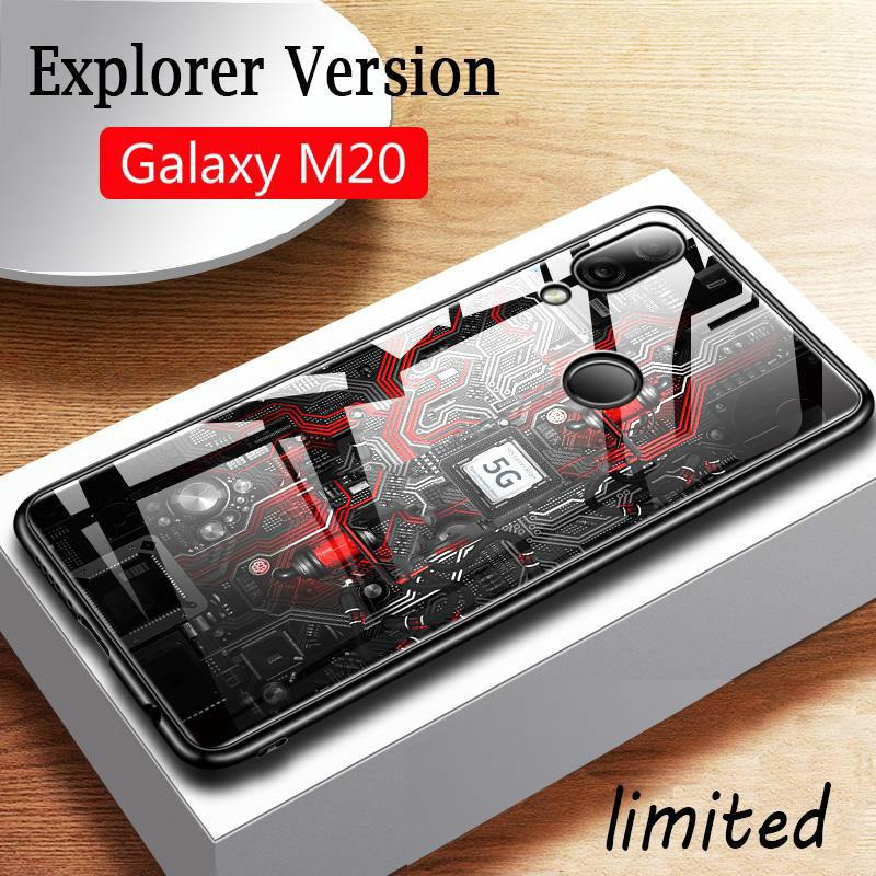 Ốp điện thoại tráng gương in hình máy móc cho Samsung Galaxy M20 A30 A50 A20 A70 5G