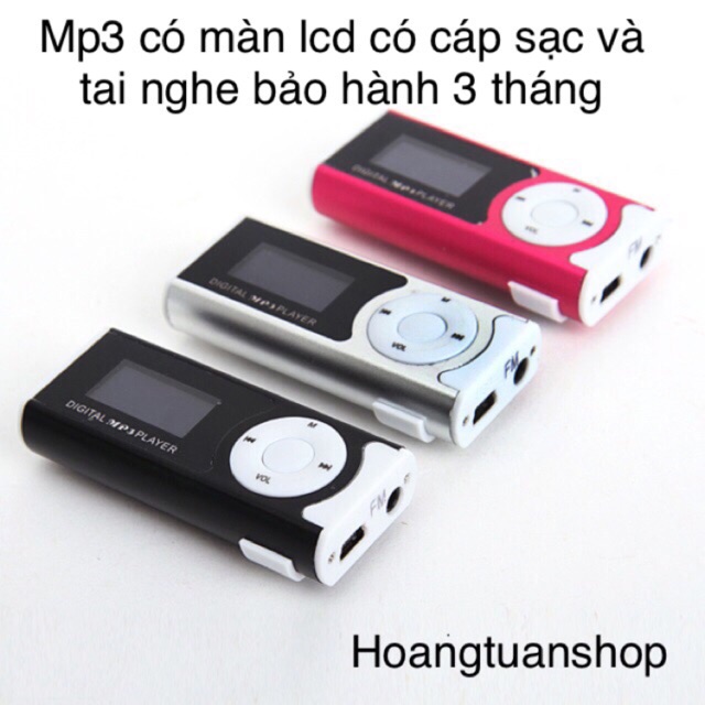 [Freeship toàn quốc từ 50k] Máy mp3 mini màn Lcd hình chữ nhật