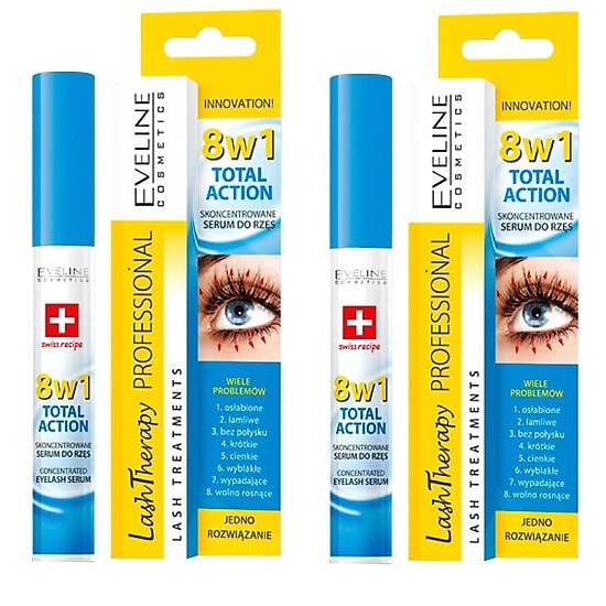 Huyết thanh Dưỡng mi Eveline 8 in 1 Total Action Lash Therapy professional