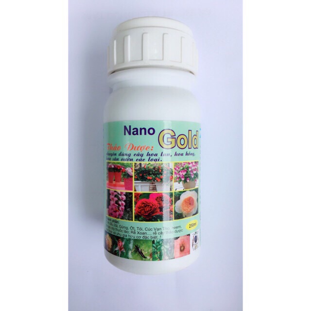 Nano Gold Thảo dược 250 ml - phòng chống côn trùng gây hại cho cây