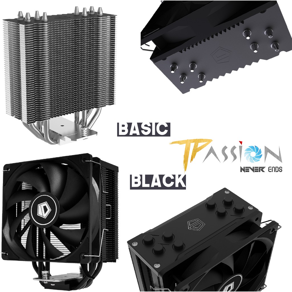 [Mã ELHAMS5 giảm 6% đơn 300K] Tản nhiệt khí CPU ID-Cooling SE-224-XT BASIC BLACK - Hàng chính hãng, hiệu năng cao