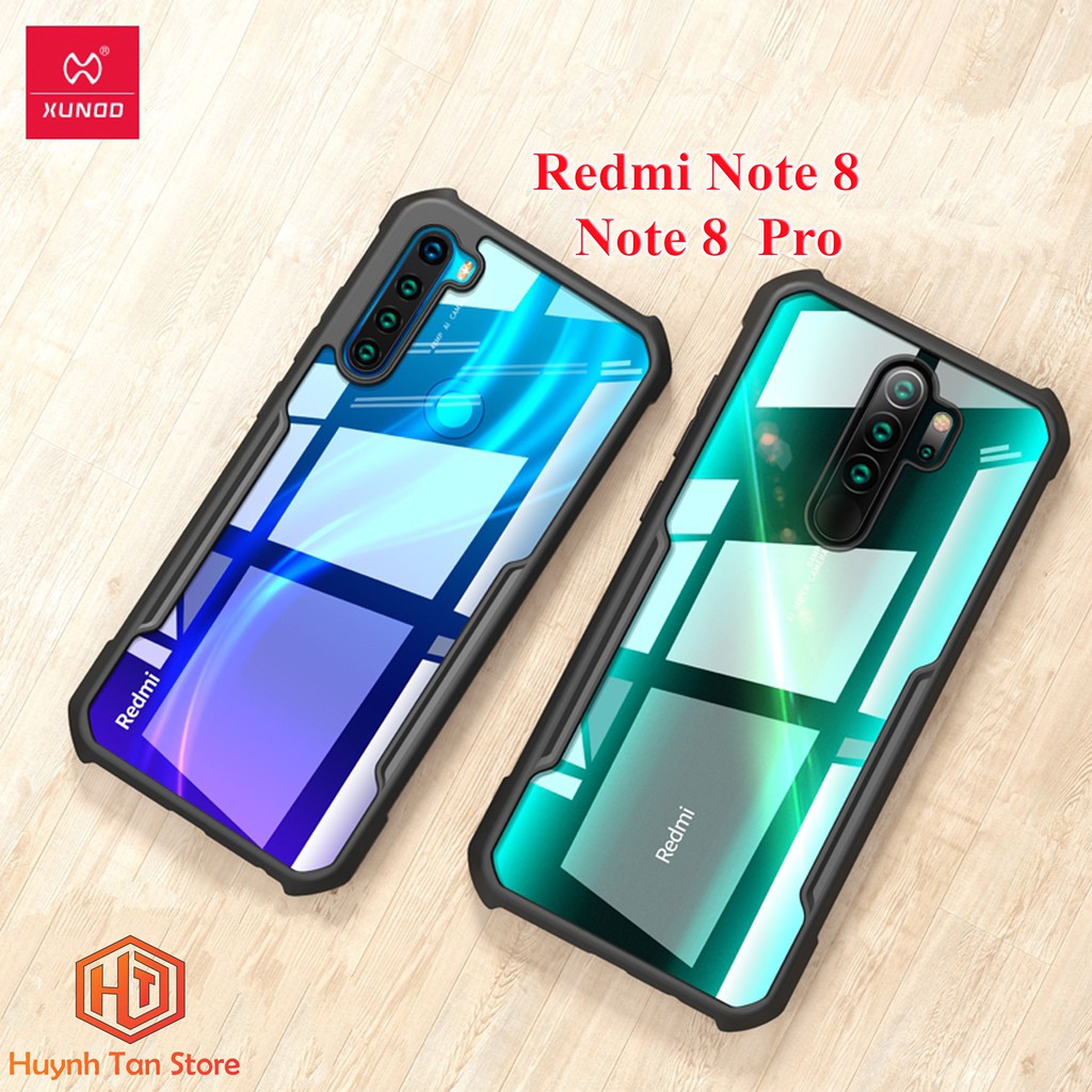 [Mã ELORDER5 giảm 10K đơn 20K] Ốp lưng Xiaomi Redmi Note 8 , Redmi Note 8 Pro chống sốc cao su chính hãng XUNDD