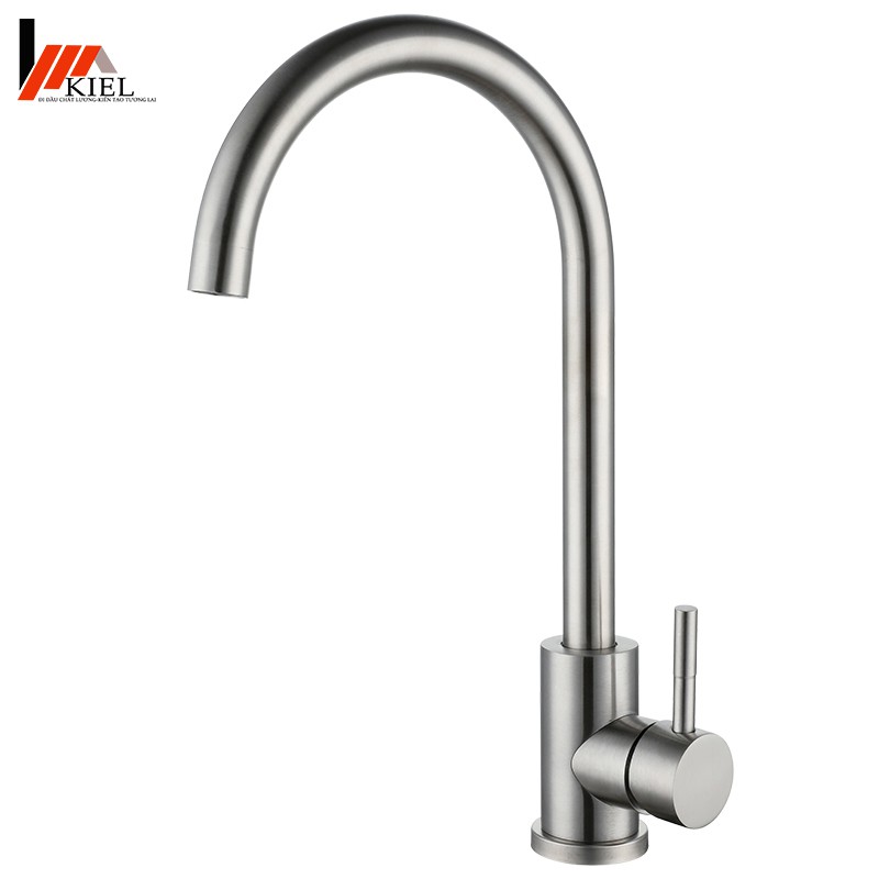 Vòi rửa bát nóng lạnh tròn inox 304 hàng củ nặng cao cấp chính hãng bảo hành 24 tháng