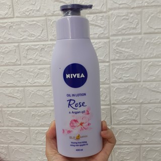 Sữa dưỡng thể Nivea Oil In Lotion Rose 400ml