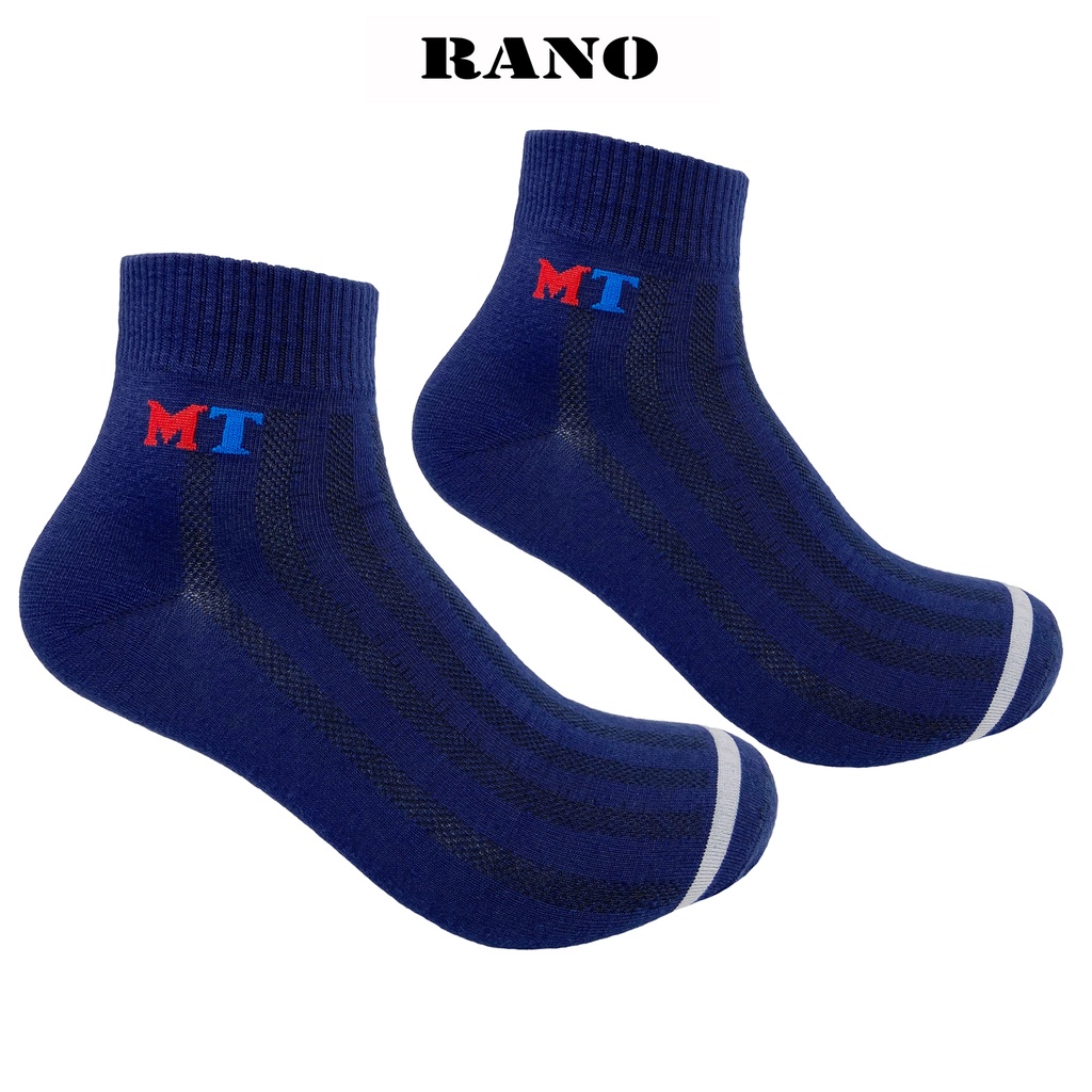 Vớ tất nam cổ trung cotton cao cấp văn phòng thấm hút mồ hôi co giãn tốt thương hiệu RANO xuất xịn mts107