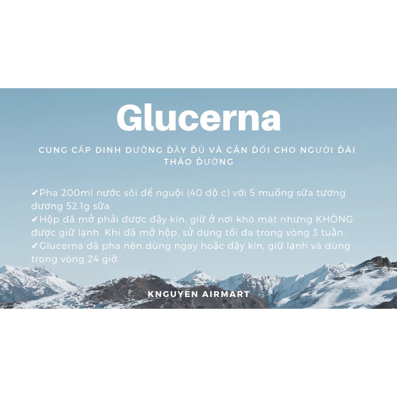 Sữa tiểu đường Glucerna Úc 850g - Hàng Air Date mới