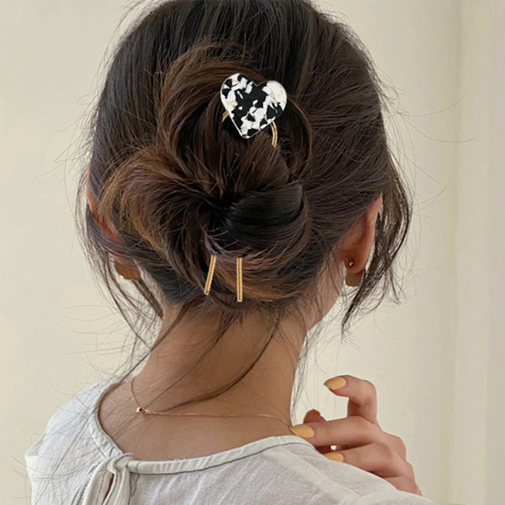 Trâm Cài Tóc Kim Loại Hình Chữ U Nhiều Màu Cho Nữ