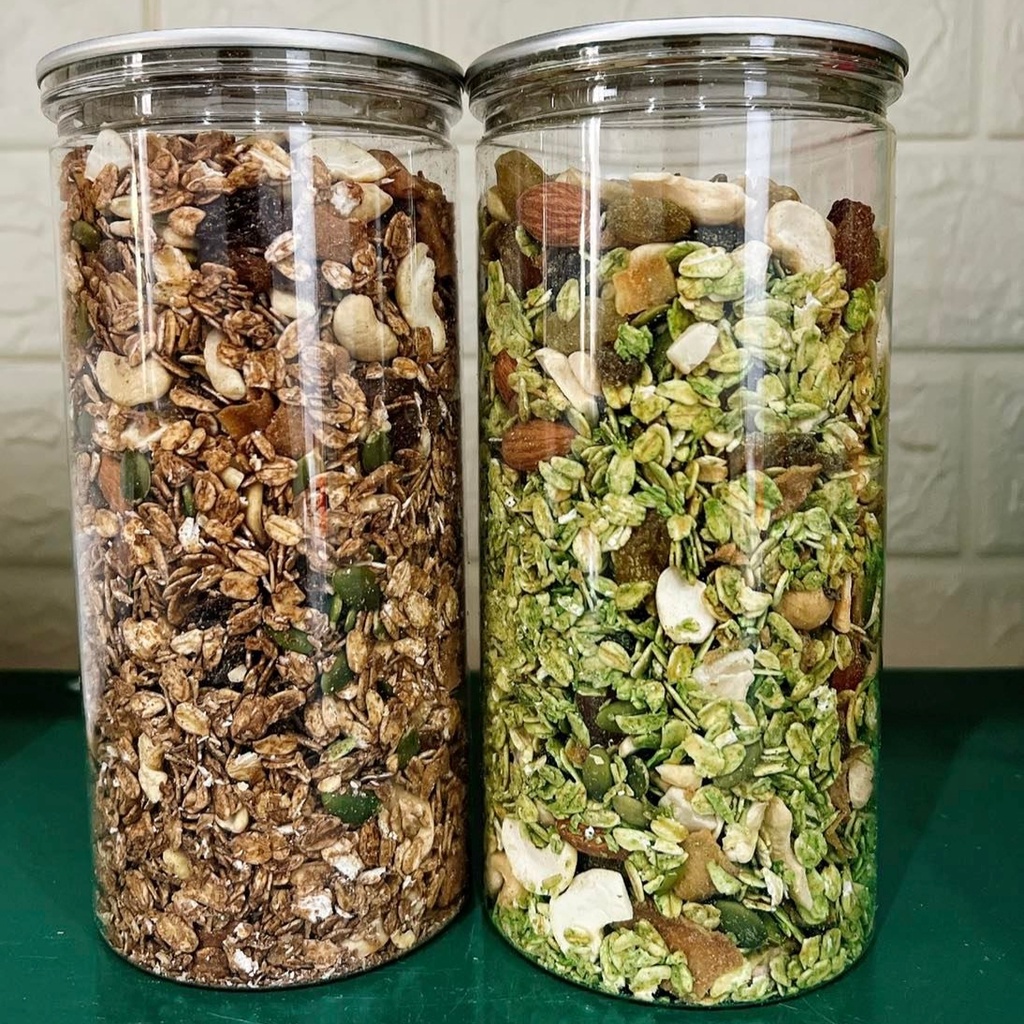 Ngũ Cốc Granola Nhiều Hạt Granola Ăn Kiêng Giảm Cân Ăn Vặt Bà Bầu Eatclean Vị Sô cô la 500g