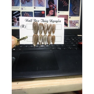 Móng úp thiết kế tặng kèm keo + dũa nail