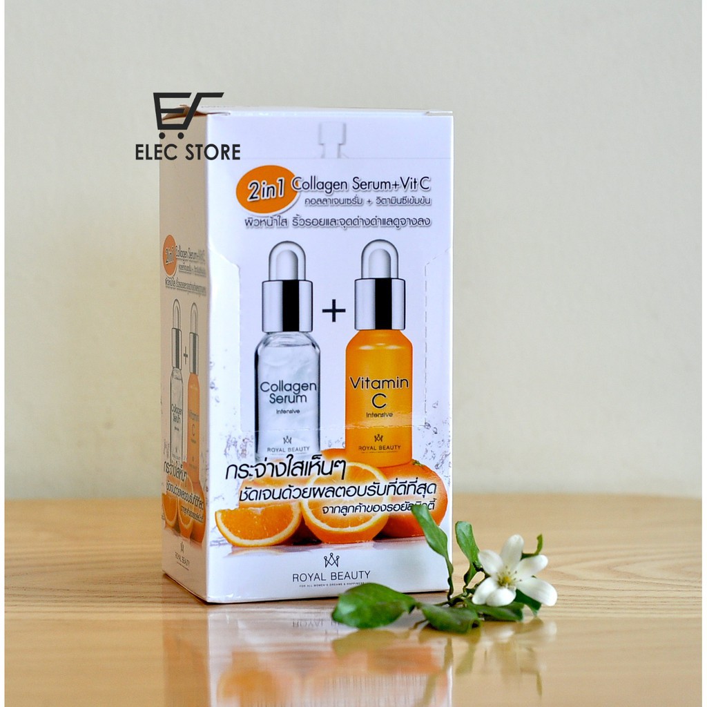 Bộ 3 túi Collagen Serum Vit C 8g Thái Lan