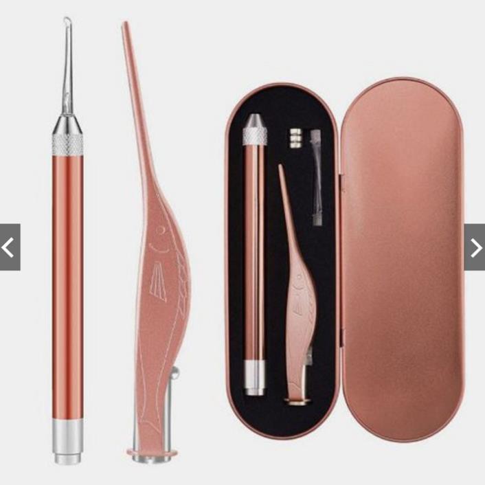 Đèn ngoáy tai - Bộ 2 dụng cụ ngoáy tai cao cấp có đèn an toàn (kèm hộp)