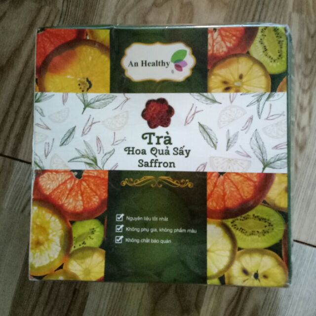 Combo  Trà  sấy  hoa quả  Saffron