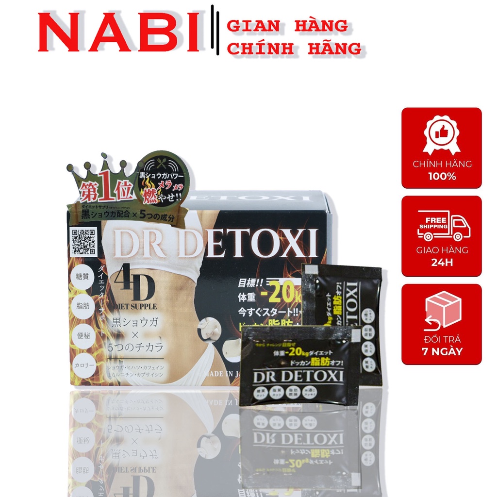 Viên Uống Giảm Cân Dr Detoxi 4D Của Nhật Bản Tăng Cường Sức Khỏe Giảm Cân Thanh Loc Cơ Thể