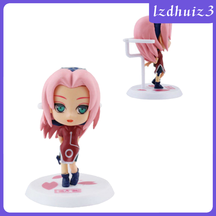 Set 6 Mô Hình Nhân Vật Phim Naruto 7cm Bằng Pvc