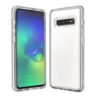 Clear Phone Case for Samsung Galaxy S10+ S10 Plus Note 10 Soft TPU Frame shockproof Hard Back Cover