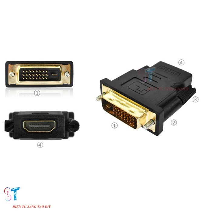 ĐẦU CHUYỂN ĐỔI DVI 24+1 TO HDMI