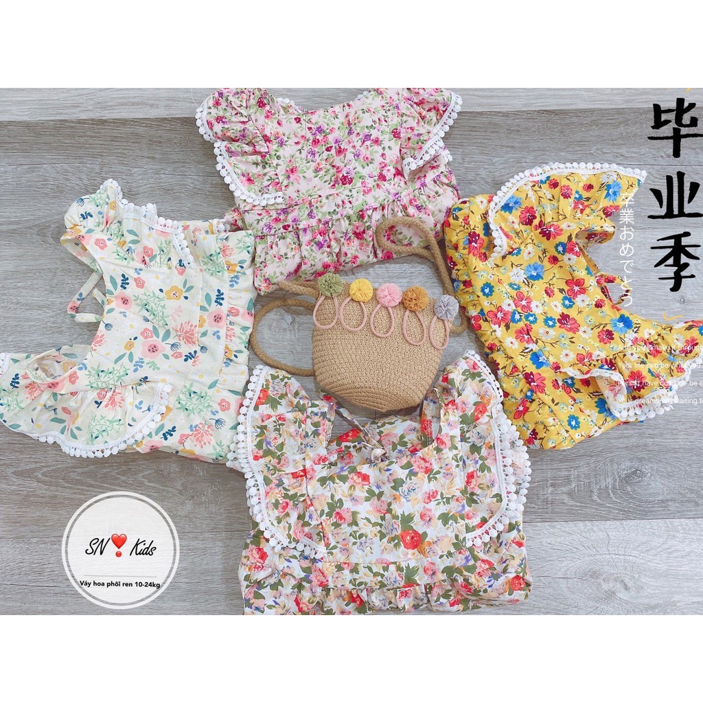 Đầm hoa cho bé gái dễ thương
