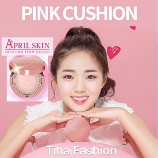 Phấn nước April Skin Magic Snow Cushion Pink SPF50++