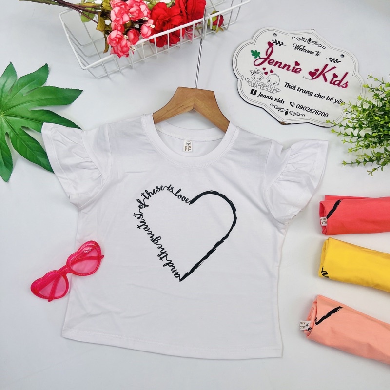 Áo bé gái, áo croptop lửng bé gái size đại JennieKids J471