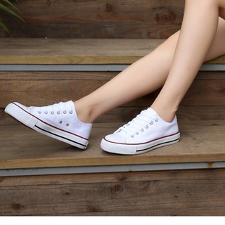Giày AllStar Classic Màu Trắng Cổ Thấp Nữ