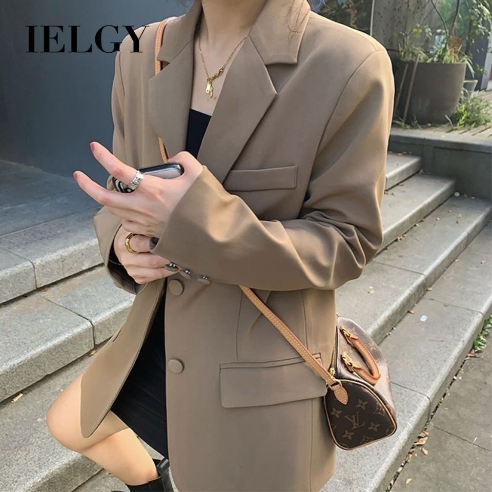 Áo khoác blazer IELGY dáng rộng phong cách Hàn Quốc thời trang 2022 xinh xắn cho nữ