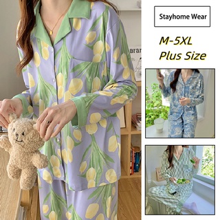 Bộ đồ ngủ cotton tay dài plus size m-5xl 40-100kg