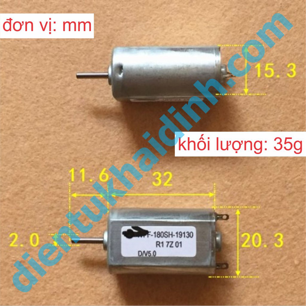động cơ DC WFF-180SH-19130 5V 7000v/p trục 2mm kde4897