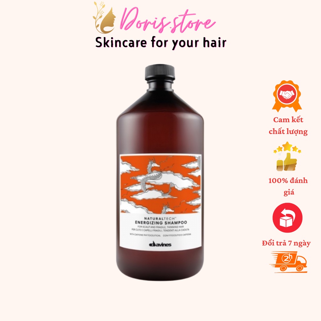 DAVINES - DẦU GỘI CHỐNG RỤNG GIÚP MỌC TÓC DAVINES NATURALTECH ENERGIZING 1000ML