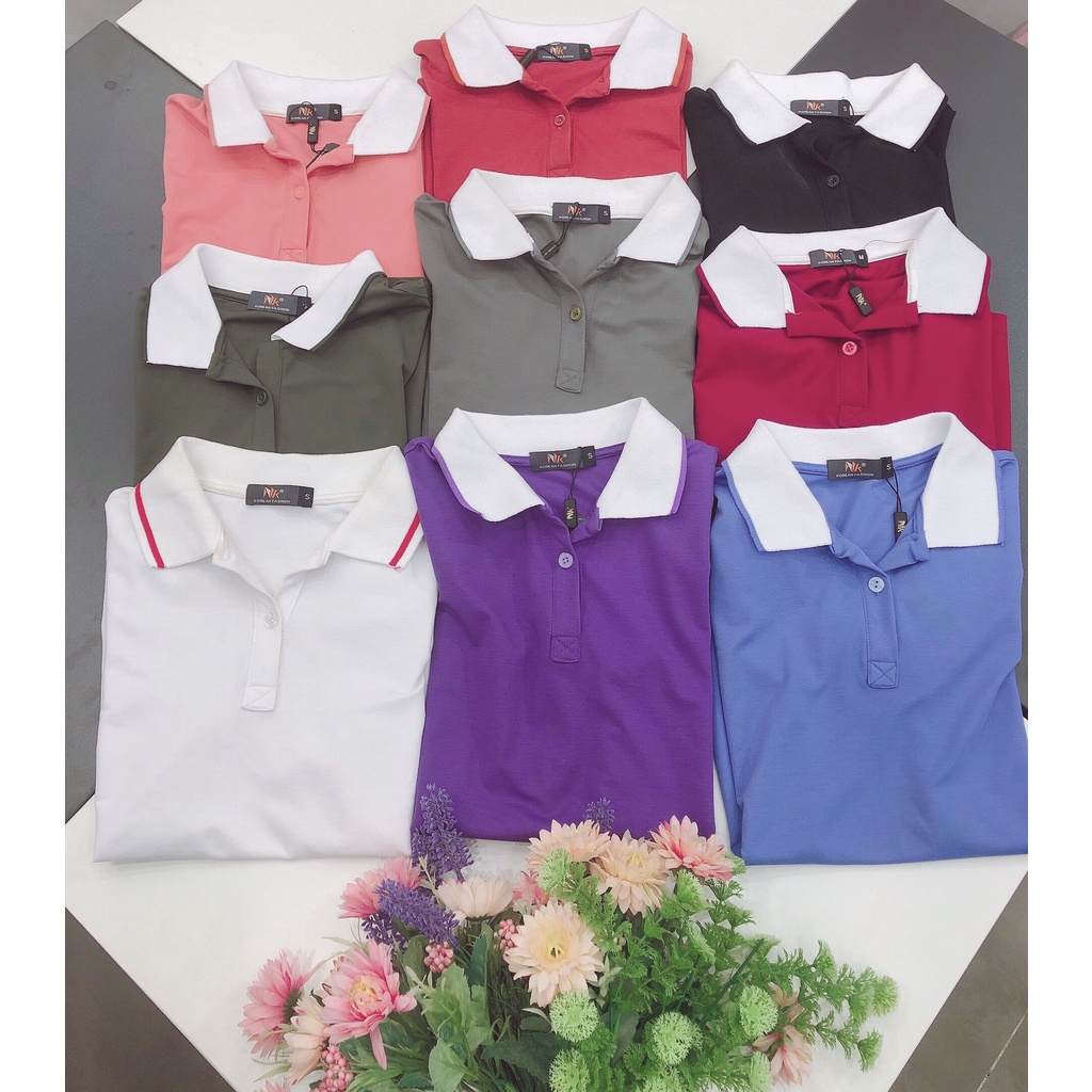 Áo thun polo nữ NK Fashion cổ bẻ vải cao cấp thoáng mát thấm hút tốt ngắn tay thời trang NKAT2001017