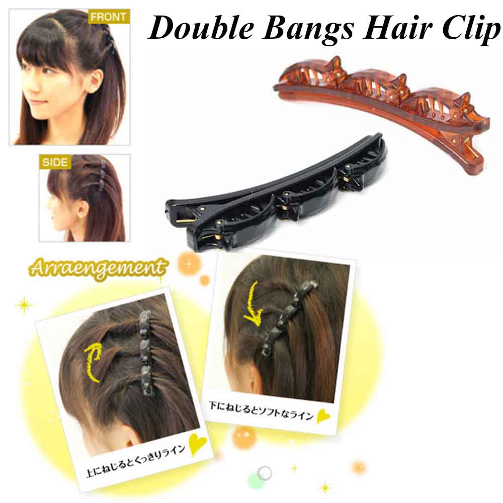 Kẹp Tóc Đôi Bằng Resin Tạo Kiểu Tóc Mái Đôi Thiết Kế Dễ Sử Dụng ME